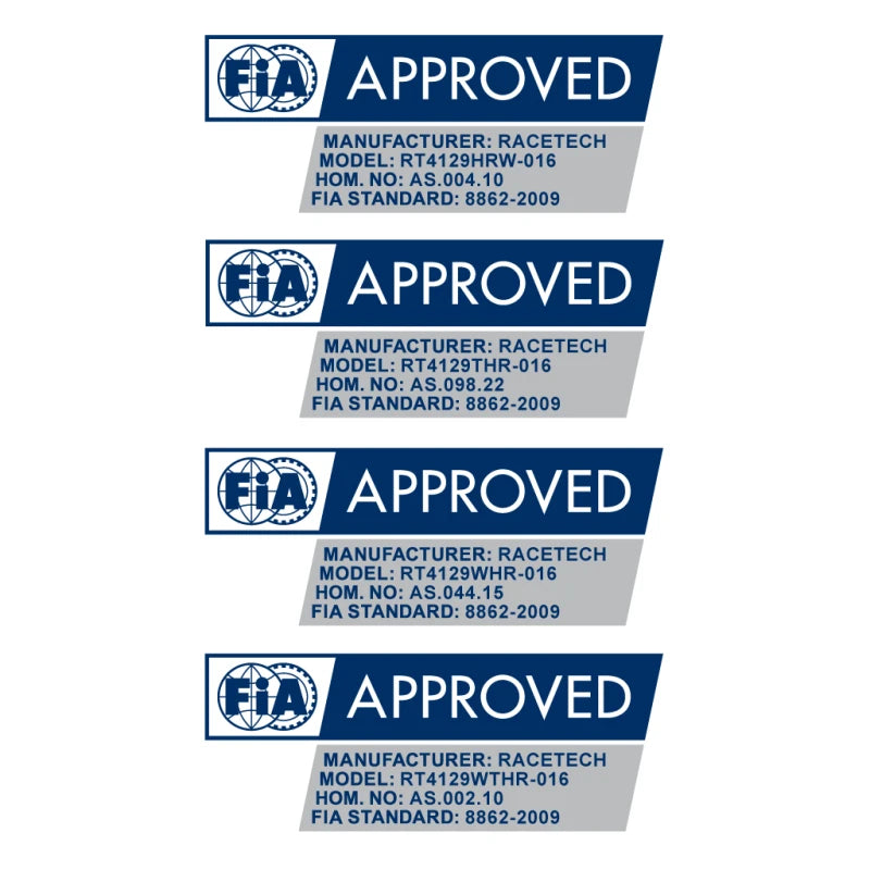 RACETECH RT4129THR Racing Seat Tall FIA approved FIA 8862-2009 , Head restraint