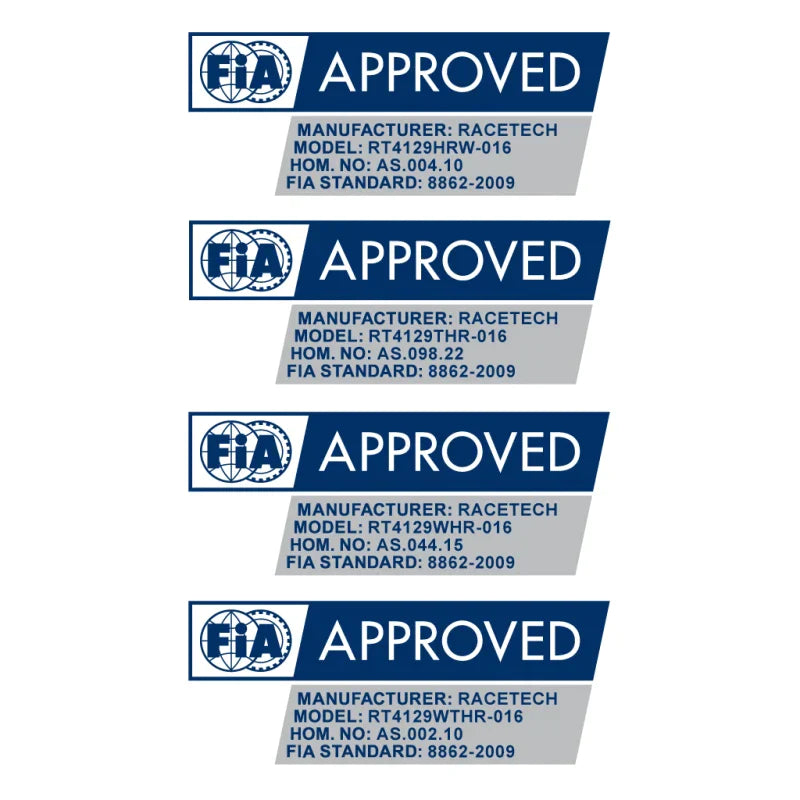 RACETECH RT4129THR Racing Seat Tall FIA approved FIA 8862-2009 , Head restraint