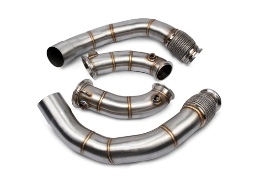 VRSF 3″ STAINLESS STEEL CATLESS PRIMARY & SECONDARY DOWNPIPES FOR S63 BMW M5 F90 M8 F91 F92 F93