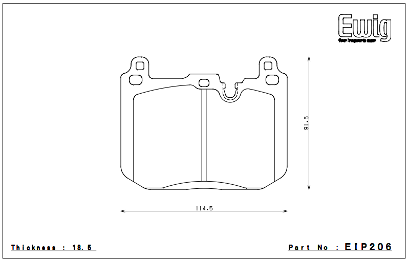 Endless Performance Front Brake pads BMW F8x M2, M3, M4 EIP206 CCRG