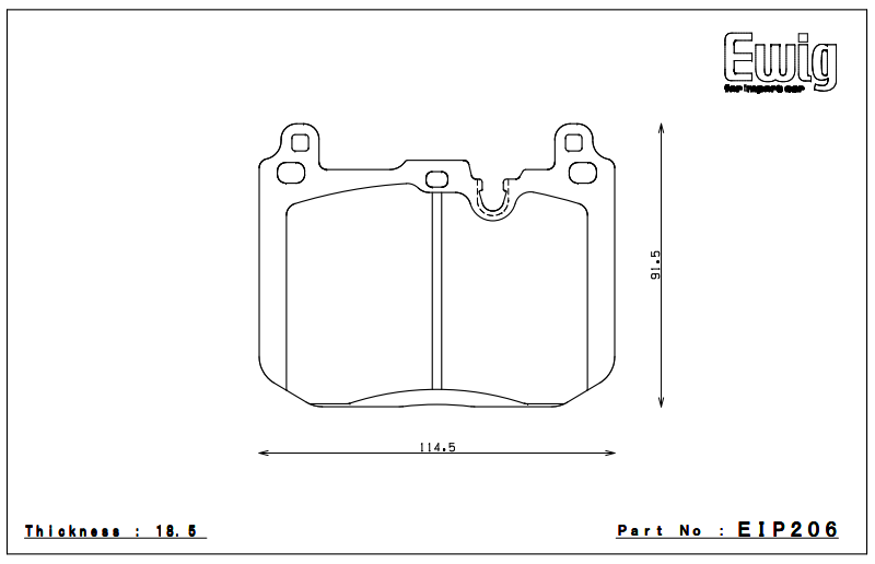 Endless Performance Front Brake pads BMW F8x M2, M3, M4 EIP206 MXPL MX72PLUS