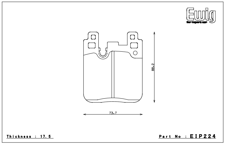 Endless Performance Rear Brake pads BMW F8x M2, M3, M4 EIP224 ME20