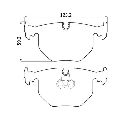 CIRCO M119 RACE BRAKE PADS BMW M3 (E46), 330 (E46), X3 (E83), X5 (E53) REAR