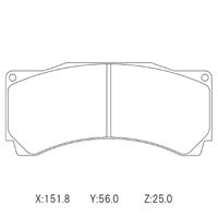 CIRCO M207 RACE BRAKE PADS AP RACING 6 POT RD54