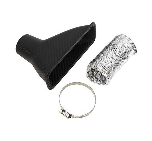 Air intake duct carbon fibre look in durable plastic to suit 51mm duct hose