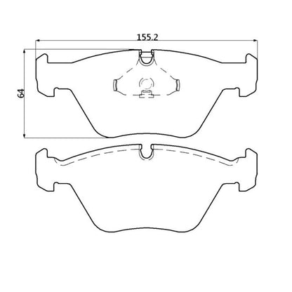 WINMAX W3 PERFORMANCE TRACKDAY BRAKE PADS BMW M3 (e36) FRONT