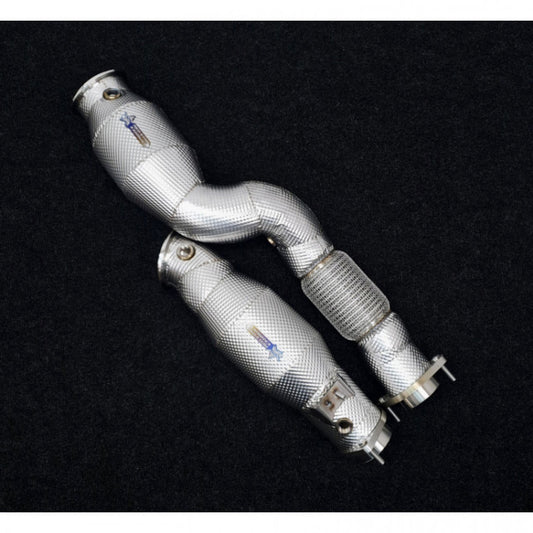 REDSTAR Exhaust S58 Downpipe Set | G8x M2, M3, M4 with heat shielding