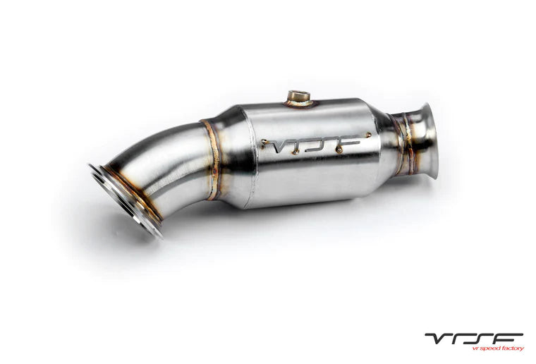 VRSF 4" HIGH FLOW CATTED DOWNPIPE FOR N55 EWG BMW M135I F20 M235I F22 335I F30 435I F32 & M2 F87 2013-2018